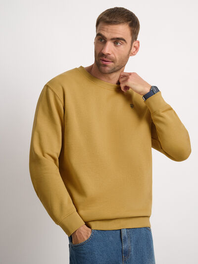 SUDADERA BASICA MOSTAZA
