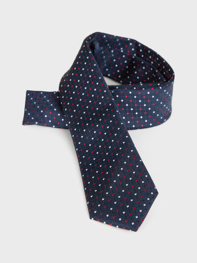 CORBATA JACQUARD MF KIDS AZUL MARINO