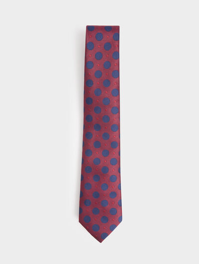CORBATA JACQUARD MF ROJO