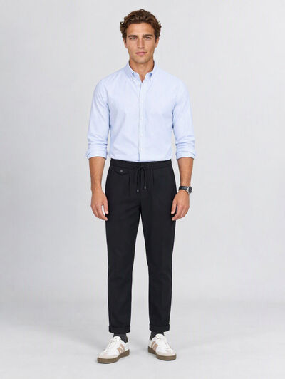 PANTALON FRANELA GRIS