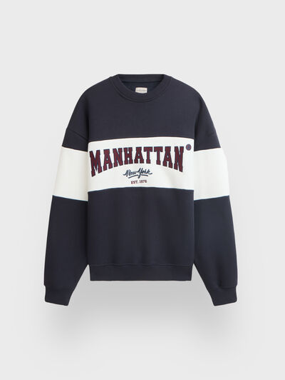 SUDADERA MANHATTAN AZUL MARINO