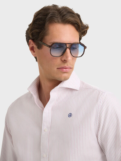 CAMISA OXFORD SUNSET BURDEOS