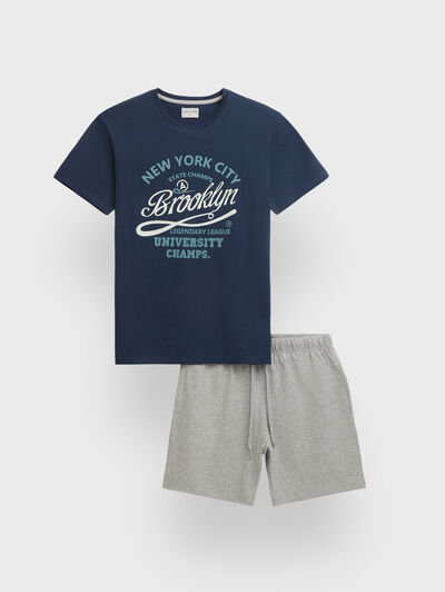 PIJAMA CITY AZUL MARINO