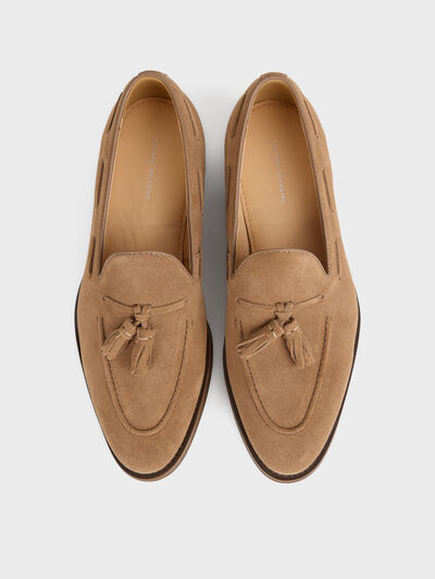 MOCASIN SERRAJE BORLAS BEIGE