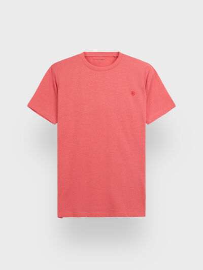 CAMISETA MELANGE CORAL