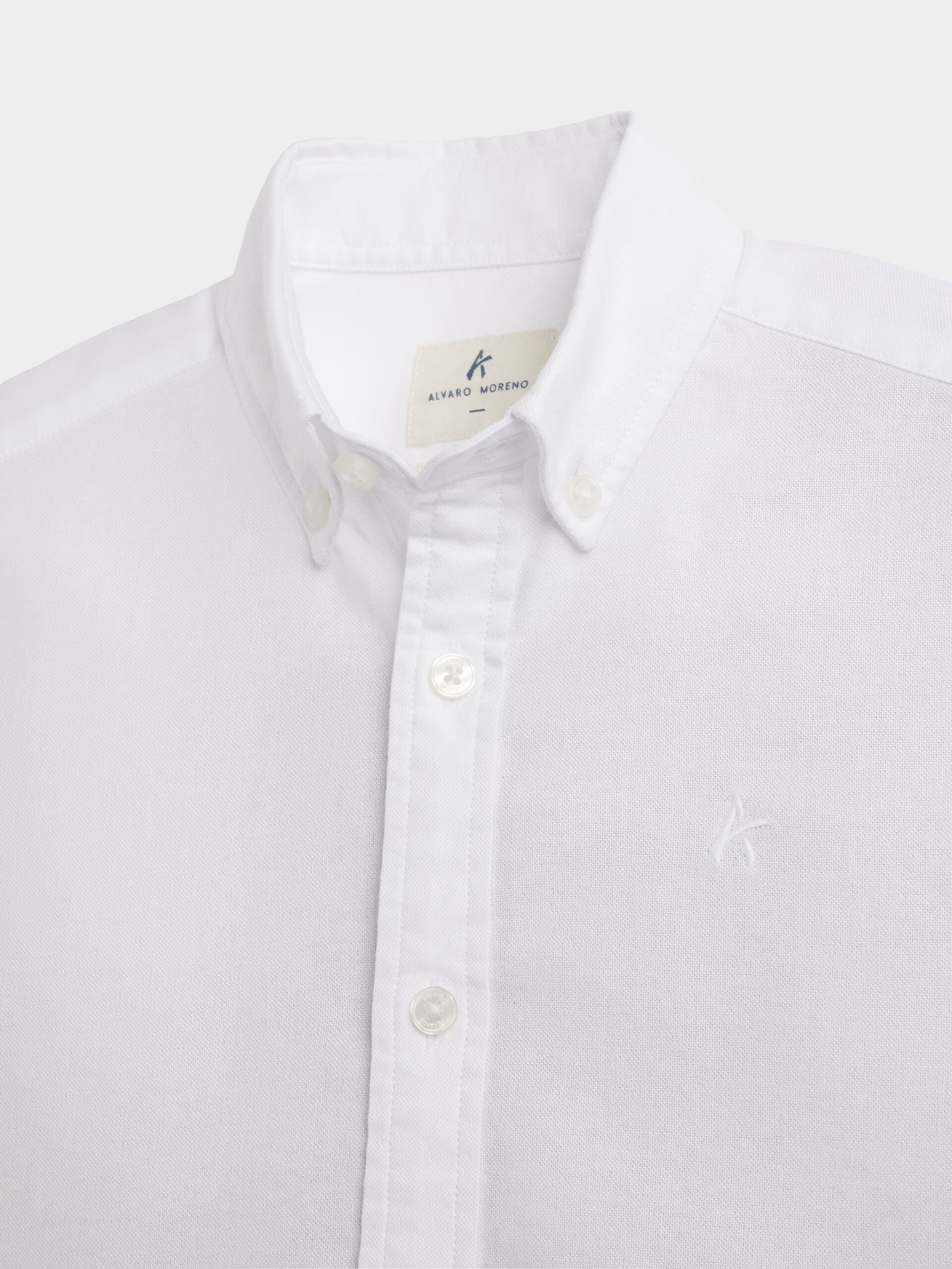 CAMISA OXFORD SOLID KIDS BLANCO