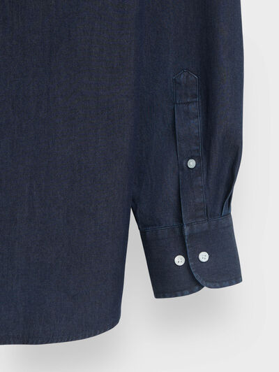 CAMISA DENIM DOWN AZUL MARINO