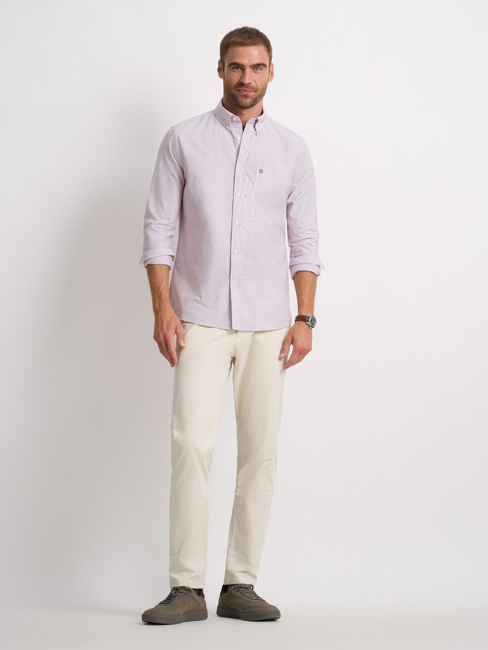 CAMISA MIL RAYAS POCKET