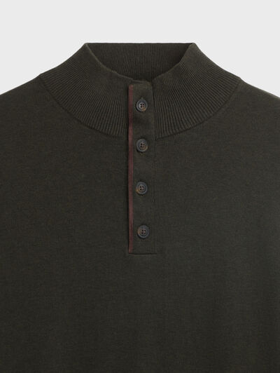 JERSEY BUTTON COLLAR