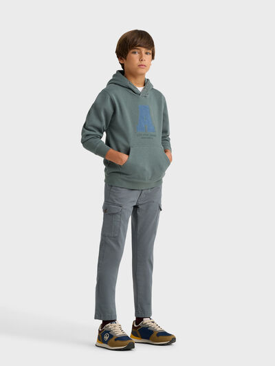 SUDADERA MOMENT KIDS VERDE