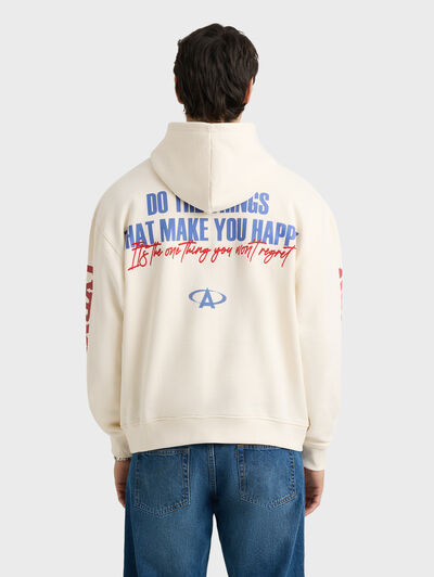 SUDADERA HAPPY BEIGE