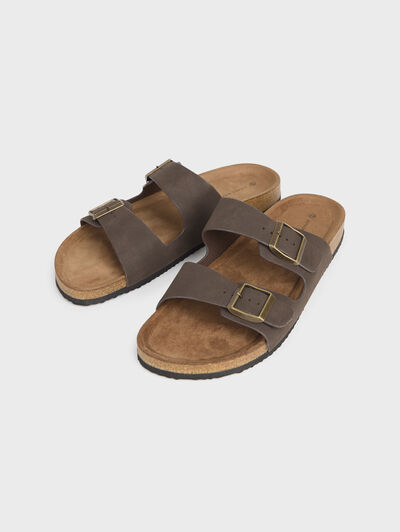 SANDALIAS HEBILLAS MARR&Oacute;N