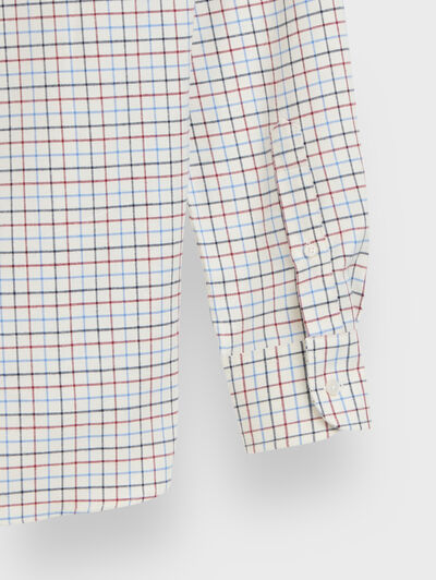 CAMISA TIE CHECKS AZUL MARINO