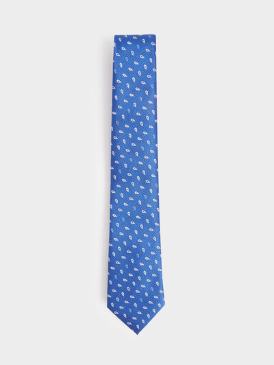 CORBATA JACQUARD MF AZUL MARINO