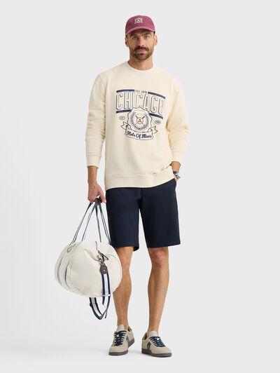 SUDADERA CHICAGO BEIGE