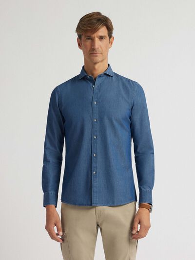CAMISA DENIM JACK AZUL