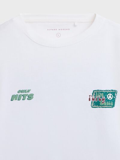 CAMISETA RETRO BLANCO