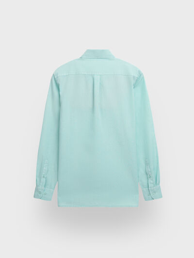 CAMISA LINO GD VERDE AGUA