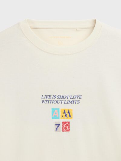 CAMISETA LIFE BLANCO
