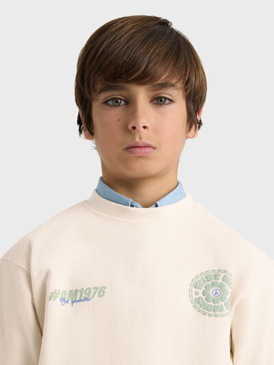 SUDADERA GENUINE KIDS CRUDO