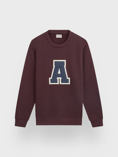 SUDADERA LOGO BURDEOS