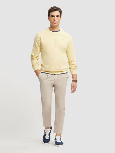 SUDADERA BASIC FANCY AMARILLO