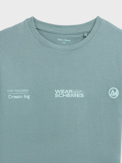CAMISETA SCHEMES KIDS AZUL