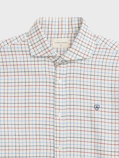 CAMISA TIE CHECKS AZUL MARINO