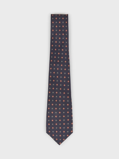 CORBATA PRINTED AZUL MARINO