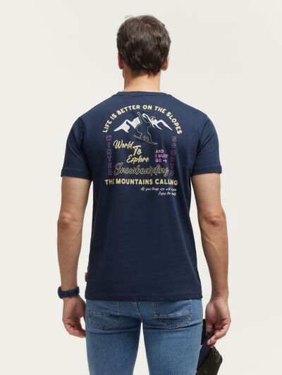 CAMISETA SNOW AZUL MARINO