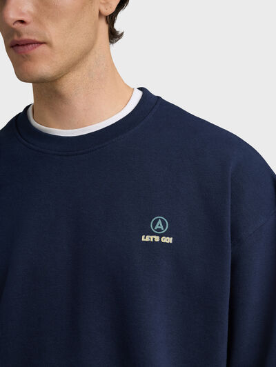 SUDADERA GAME AZUL MARINO