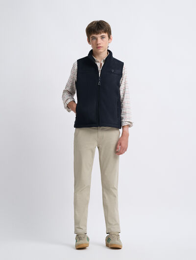 CHALECO SIERRA KIDS AZUL MARINO