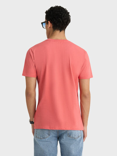 CAMISETA MELANGE CORAL