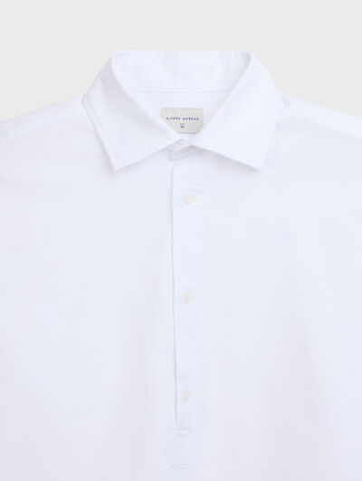 POLERA OXFORD DYE BLANCO