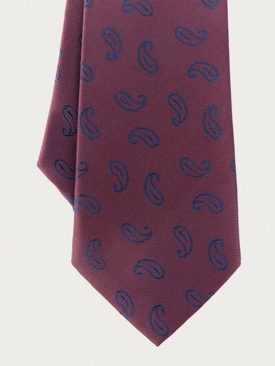 CORBATA JACQUARD MF BURDEOS