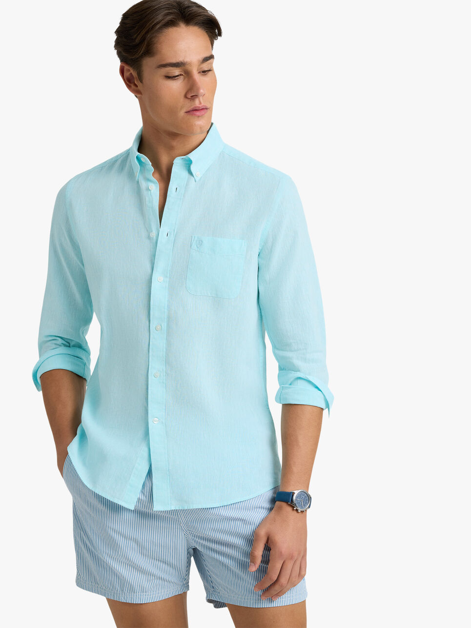 CAMISA LINO BOLSILLO