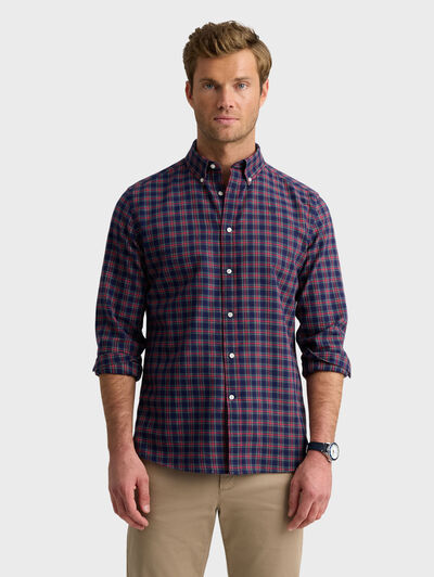 CAMISA TARTAN CHECKS AZUL MARINO
