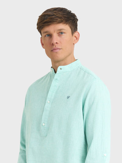 POLERA LINO MAO VERDE