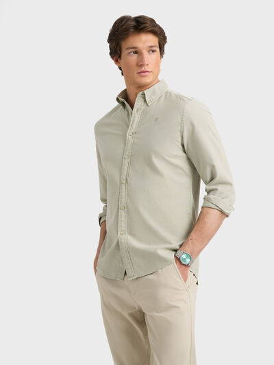 CAMISA OXFORD DYE VERDE