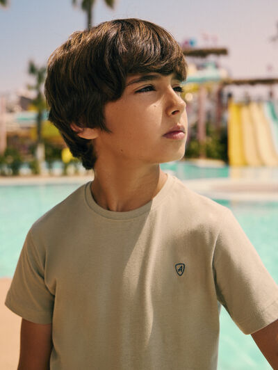 CAMISETA BASICA KIDS VERDE