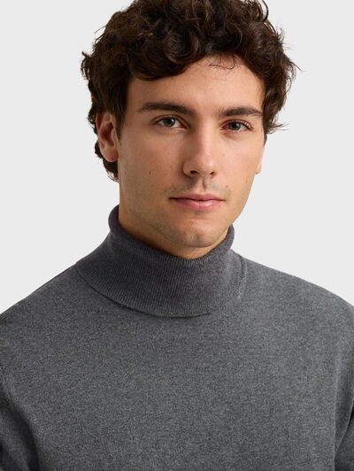 JERSEY ROLL COLLAR GRIS