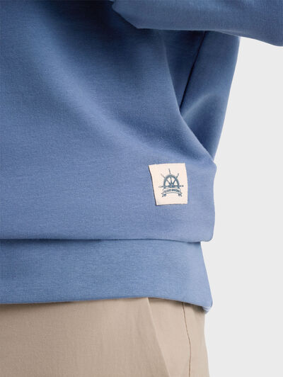 SUDADERA STRIPES AZUL