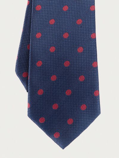 CORBATA JACQUARD MF AZUL MARINO