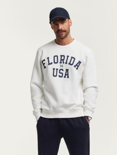 SUDADERA FLORIDA BLANCO