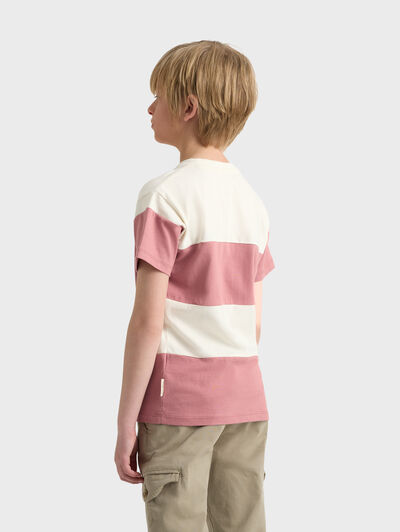 CAMISETA STRIPES KIDS ROSA