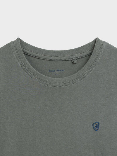 CAMISETA BASICA KIDS VERDE