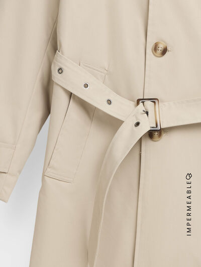 GABARDINA TRENCH BEIGE