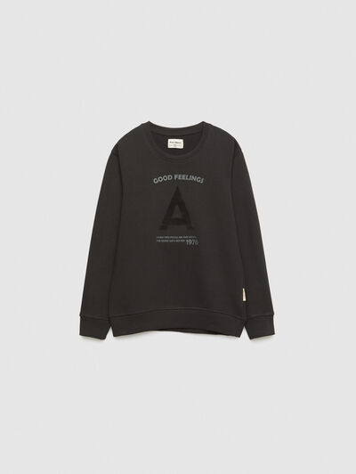 SUDADERA FLOCK KIDS NEGRO