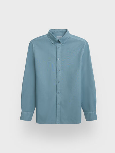 CAMISA OXFORD DYE AZUL