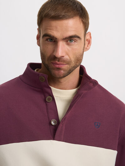 SUDADERA PART BURDEOS